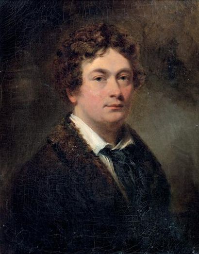 William Mineard BENNET (1778 - 1858) Autoportrait présumé Toile d'origine. Signé...