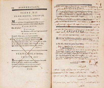 COLLIN-HARLEVILLE Oeuvres diverses 1789- 1798. 3 vol. in-8 veau fauve rac., pet....