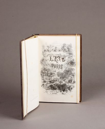  JANIN (Jules). L'été à Paris. Paris, Curmer (1843); large in-8 (26,5x18,5 cm), contemporary...