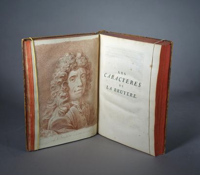  LA BRUYERE. (Jean de). Les Caractères de Théophraste, 1765, in-4. Portrait on the...