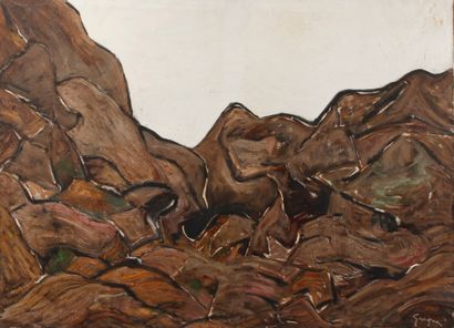null Gino GREGORI (1906-1973)

Les Rochers

Huile sur toile, signée en bas à droite.

69...