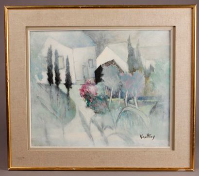 null Pierre VAUTHEY (1937-2019)

Flowered garden

Oil on isorel, signed lower right.

46,5...
