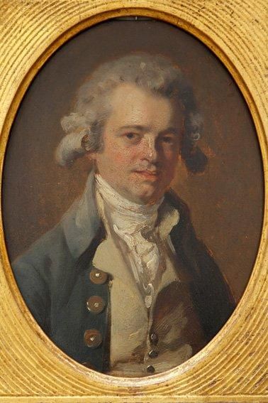 DROLLING Martin (1752-1817), entourage de Portrait d'homme en buste, coiffé d'une...