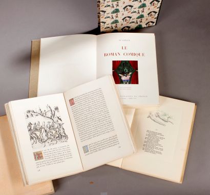 null [Trois ouvrages illustrés]. BOURG (Paul) / SCARRON.
Le Roman Comique. Illustrations...