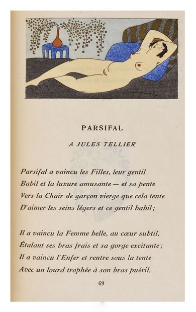 HUMMEL (Th.) / VERLAINE (Paul) Love. Illustrations by Th. Hummel. Paris, Librairie...