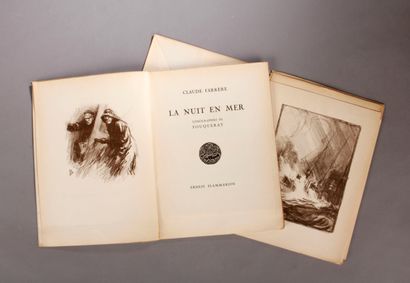 FOUQUERAY (Charles) / FARRERE (Claude) La Nuit en Mer. Lithographies de Fouqueray....