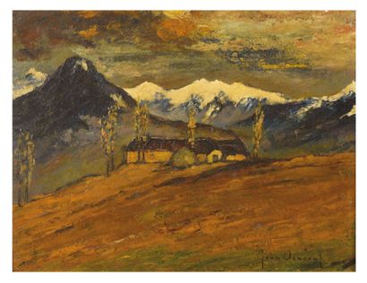 Jean VINCENT (1907-1978) Paysage du Dauphiné
Huile sur carton, signée en bas à droite.
28...