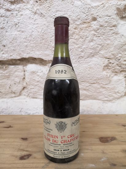 null 1 bouteille FIXIN 1er cru Clos du Chapitre "Domaine Marion" 1982 - GELIN & MOULIN...