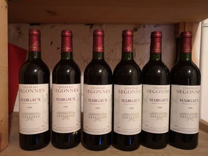 null 6 bouteilles Château SEGONNES - Margaux 1998