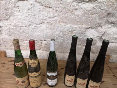 null 6 bouteilles ALSACE DIVERS 3 RIESLING Gc Altenberg de Bergbieten 1997 Cuvée...