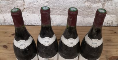 null 4 bouteilles CHASSAGNE-MONTRACHET Blanc 1er cru Morgeot 1988 - PIGUET GIRARDIN...