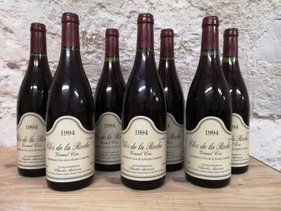 7 bouteilles CLOS DE LA ROCHE Grand Cru 1994...