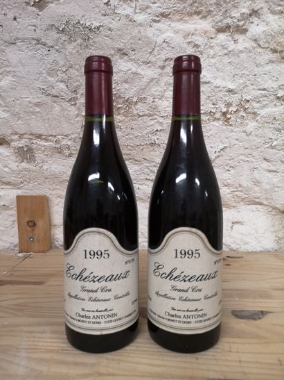2 bouteilles ECHEZEAUX Grand Cru 1995 - Charles...