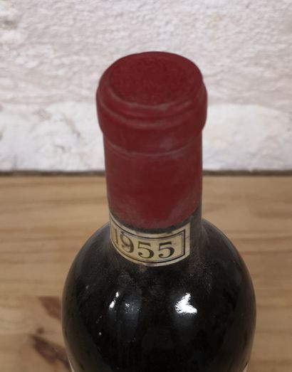 null 1 bouteille Château TALBOT - 5é Gcc Saint Julien 1955 Etiquette légèrement ...
