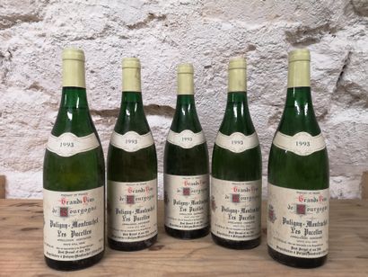 5 bouteilles PULIGNY-MONTRACHET 1er Cru Les...