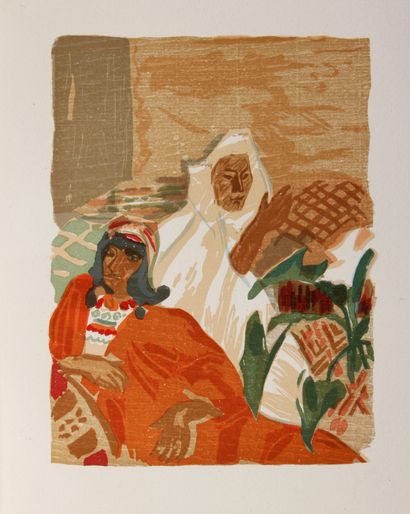 CLAIRIN (Pierre Eugène) / MONTHERLANT (Henry de) An Adventure in the Sahara. Woodcuts...