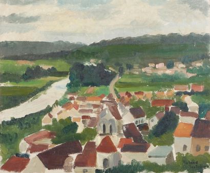 Roland BALESTRIERI (1899-1981) La Seine
Huile sur isorel, signée en bas à droite,...