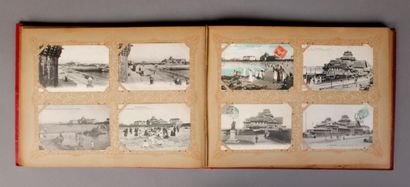 null [Dinan and Saint Malo postcards]. ALBUM of 280 postcards (approximately), early...