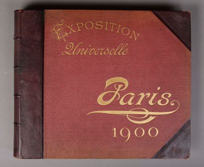 null ALBUM PHOTOS. Exposition universelle de Paris 1900. 104 photographies encastrées...