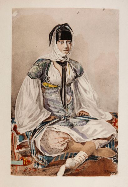 null [Muslim costume]. MARÇAIS (Georges). The Muslim Costume of Algiers. Paris, Librairie...