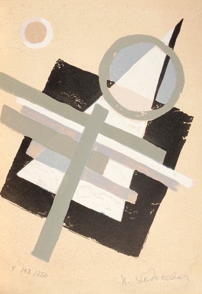 KHODOSSIEVITCH-LEGER (Nadia). Suprematism.
Editions Art-CC, 1972; very large in-4...