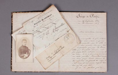 null MANUSCRIT. [Siège et la Commune de Paris 1870- 1871]. Manuscrit du 19e siècle...