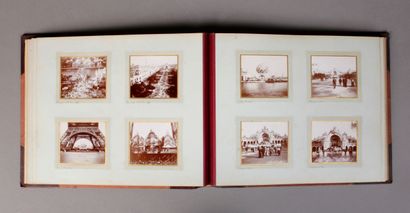 null ALBUM PHOTOS. Exposition universelle de Paris 1900. 104 photographies encastrées...