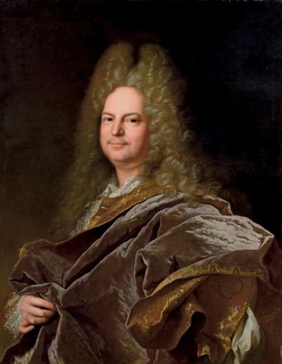 Hyacinthe RIGAUD (1659 - 1743) Portrait présumé de Pierre V de Monthiers, 1709 Toile....