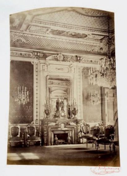 Pierre Ambroise RICHEBOURG (1810 - 1875) Intérieur des appartements impériaux, Hôtel...