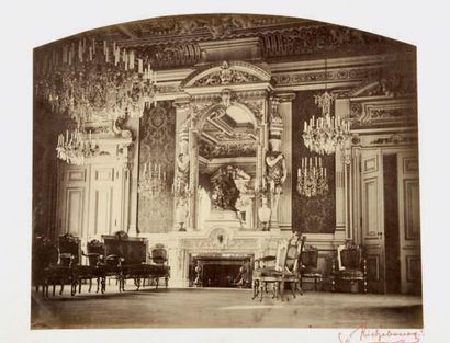 Pierre Ambroise RICHEBOURG (1810 - 1875) Intérieur des appartements impériaux, Hôtel...