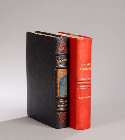 FLAUBERT (Gustave), deux ouvrages illustrés,...