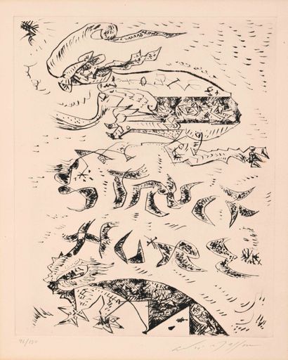 André MASSON (1896-1987) Sans titre
Pointe sèche signée en bas à droite, numérotée... Gazette Drouot