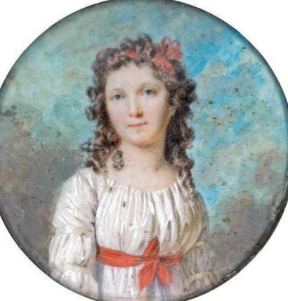 Marie Victoire LEMOINE (1754-1820) Portrait d'Adélaïde de Vilmorin, comtesse Barrois...