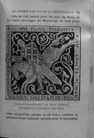 GUILLON (Adolphe) Texte de Henri MONCEAU. Les Carrelages historiés du Moyen Age et...