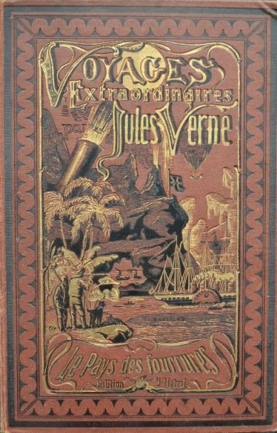 null Le Pays des Fourrures. Jules Verne, Les Voyages Extraordinaires, Hetzel, bibliothèque...