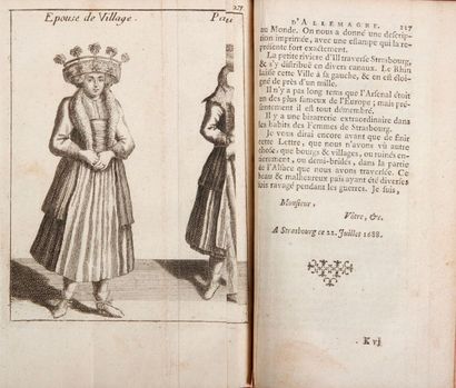 MISSON (Maximilien) Voyage d'Italie. Amsterdam & Paris, 1743. Quatre volumes in-12,...