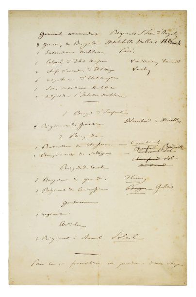 Napoléon III. 1808-1873. Empereur. - Manuscrit autographe ; env. 2 pages in-fol....
