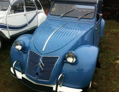 CITROËN 2 CV Berline, 1957, 425 cc Couleur bleue ardoise. Restauration conforme à...