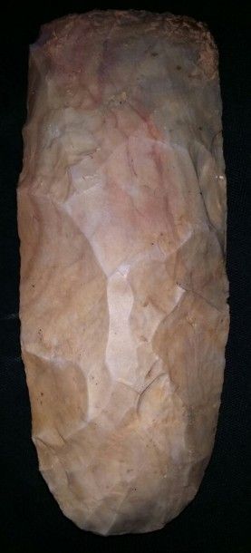 null Très grande HACHE taillée en silex, Néolithique final. H. 19 cm