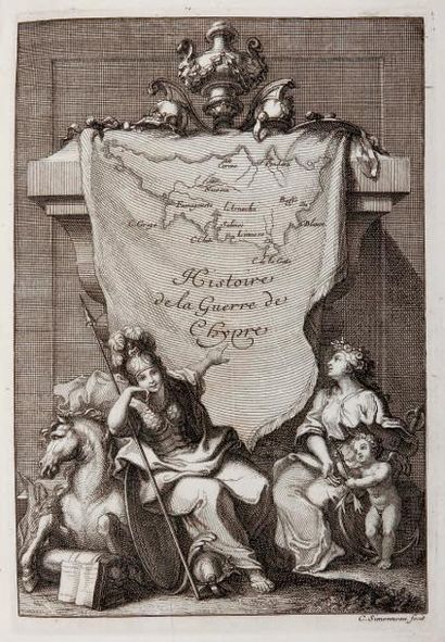 GRAZIANI (Antonio Maria) Histoire de la guerre de Chypre. Paris, Pralard, 1685. In-4,...