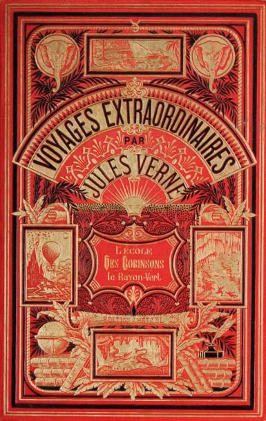 null L'ÉCOLE DES ROBINSONS-LE RAYON VERT. Dix heures de chasse. Par Jules Verne....