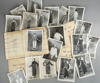 null RÉUNION DE PHOTOGRAPHIES NON DATÉES, VERS 1920- 1924, tirages originaux en noir...