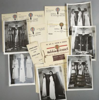 null ENSEMBLE DE PHOTOGRAPHIES DE MODÈLES, DATÉES 1939, album de 16 clichés originaux...