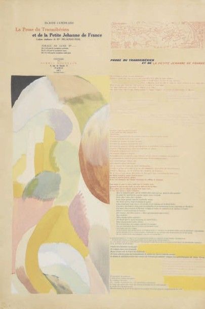 Sonia DELAUNAY (1885-1979) et Blaise CENDRARS La Prose du Transsibérien et de la...