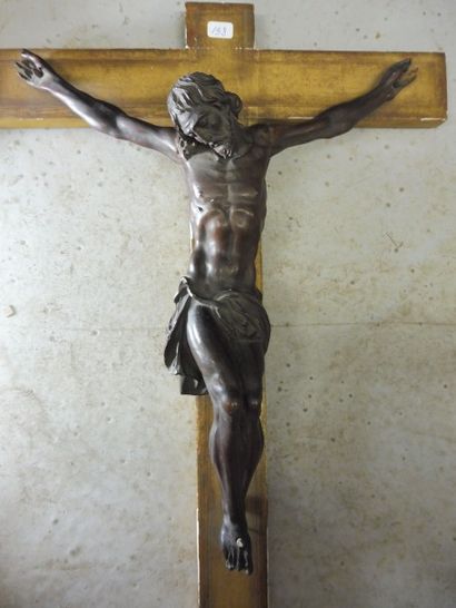 null CHRIST EN CROIX

Bois sculpté patiné Croix en bois doré Fin XVIII début XIXème...