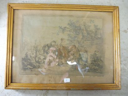 HUET Jean Baptiste ‘’la rencontre du berger’’

Gravure en noir rehaussé 20 x 28 cm...