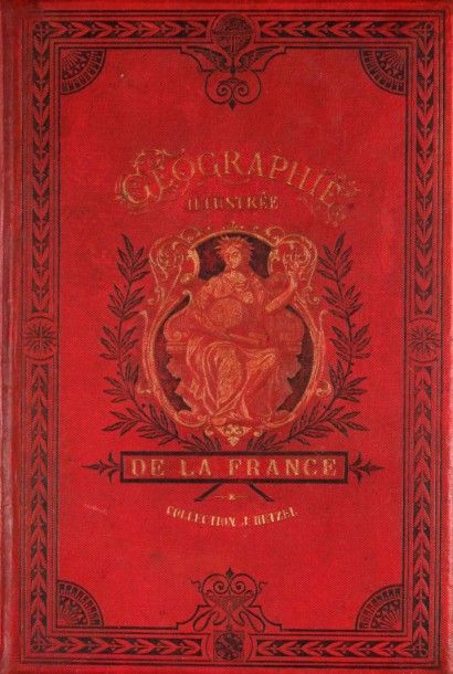 Jules VERNE 
GÉOGRAPHIE DE LA FRANCE. Volume double (très restauré)