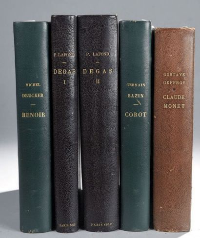 null [Réunion huit de ouvrages]. DEGAS par Paul Lafond.
Paris, Floury, 1918-1919,...