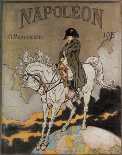 JOB 
NAPOLÉON par Montorgeuil. Boivin, 1921, grand in-4, 80 pages, 33 compositions...