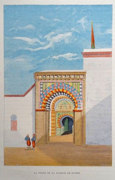 LALLEMAND (Charles) La Tunisie, pays de protectorat français. Texte et dessins par...